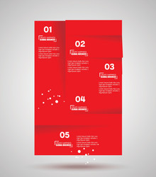 infographic banner design elements numbered lists vector image