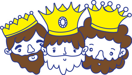 Three wise men design Royalty Free Vector Image