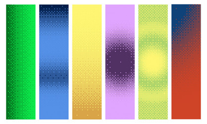 colorful bitmap texture abstract pattern halftone vector image