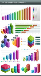 Data Charts and Graphs Collection vector image