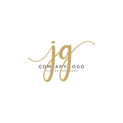 Ag initial wedding monogram logo Royalty Free Vector Image
