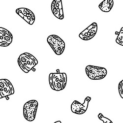 Rotten food waste seamless pattern Royalty Free Vector Image