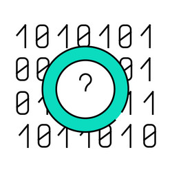 code data science icon color vector image