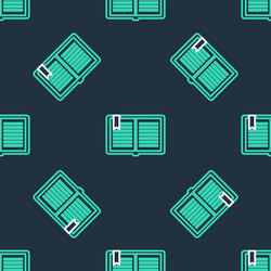 line open book icon isolated seamless pattern vector image