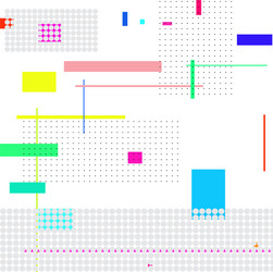 lines rectangles and dots vector image