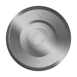 monochrome concentric circles with different vector image