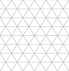 Monochrome Triangular Grid Pattern vector image
