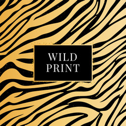 Seamless zebra pattern wild print vector