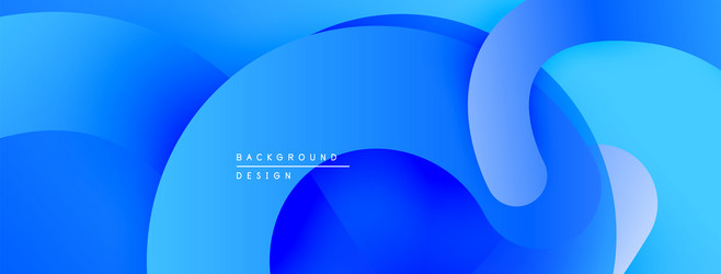 abstract blue background smooth curves overlap vector image