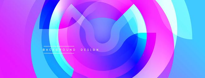 abstract vibrant layers create dynamic circular vector image