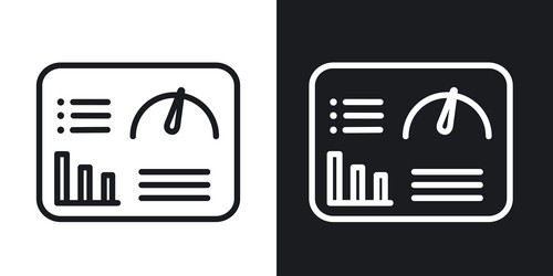 dashboard icon set vector image