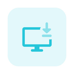 fetching data from the desktop domain vector image