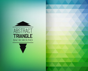 Geometric Mosaic Triangle Background vector image