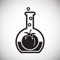 gmo icon on background for graphic and web design vector image