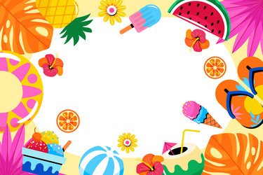 Poolside Summer Vibes Vector Image