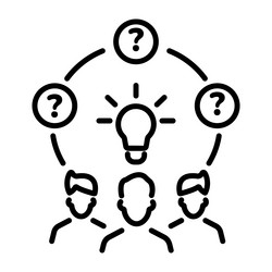 problem solving vector image