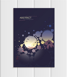 Brochure a5 or a4 format abstract circles Vector Image