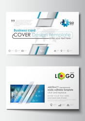 Business card templates cover design template vector