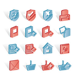 Internet and website buttons icons vector