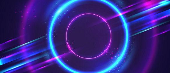 Neon Color Abstract Background vector image
