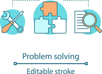 problem solving concept icon vector image