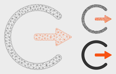 logout mesh network model and triangle vector image
