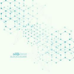 Molecular Network Abstract Background vector image