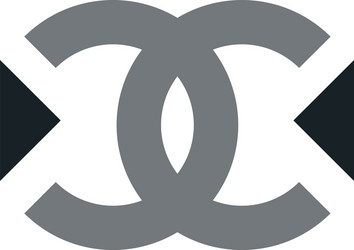 Initial letter cc linked with triangles logo Vector Image
