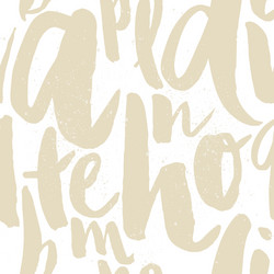 Letter Pattern - Script Style vector image