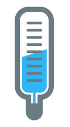 test tube with substance for checkup in lab vector image