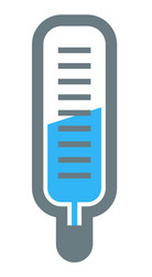 Test tube with substance for checkup in lab vector