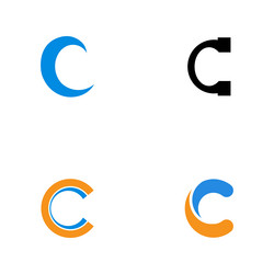 Letter c logo design template Royalty Free Vector Image
