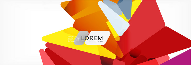 mosaic triangular low poly style abstract vector image