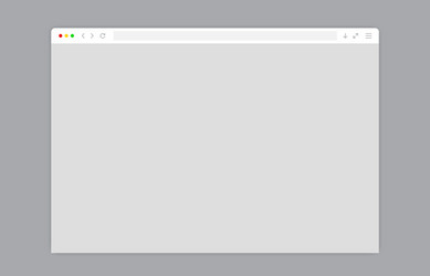 White Web Browser Window Template vector image