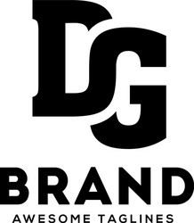 dg letter strong and bold logo Vector Image