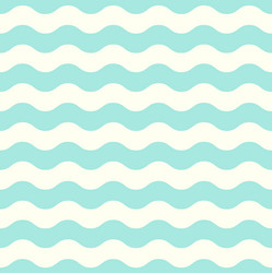 Mint Wave Pattern - Retro Seamless Texture vector image