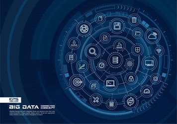 Connected Data Network vector image