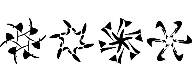 abstract circular drawing amorphous nonfigurative vector image