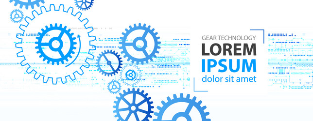 abstract technological background with various vector image