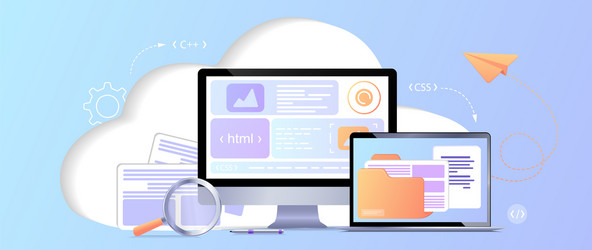concept web design website page development vector image