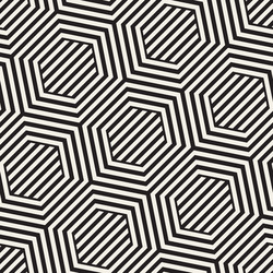 Hexagonal Lattice Pattern vector image