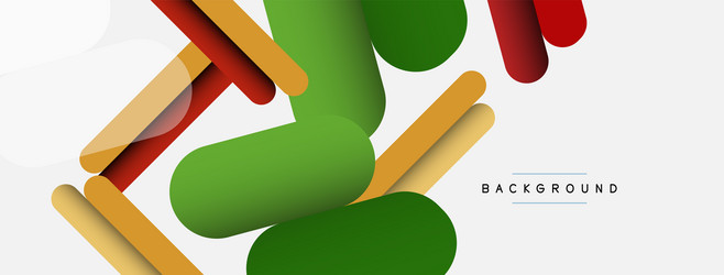 overlapping round shapes and lines background vector image