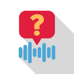 voice assistant answering question using vector image