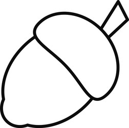 acorn icon image line style vector image