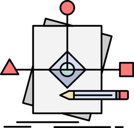 algorithm business foretelling pattern plan flat vector image