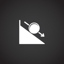 physics related icon on background for graphic vector image