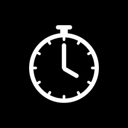 timer clock icon ui simple style flat vector image