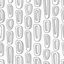 Abstract seamless hand drawn pattern smooth Vector Image