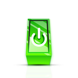 power button icon start symbol web design ui vector image