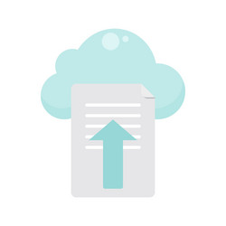 File upload to cloud Royalty Free Vector Image
